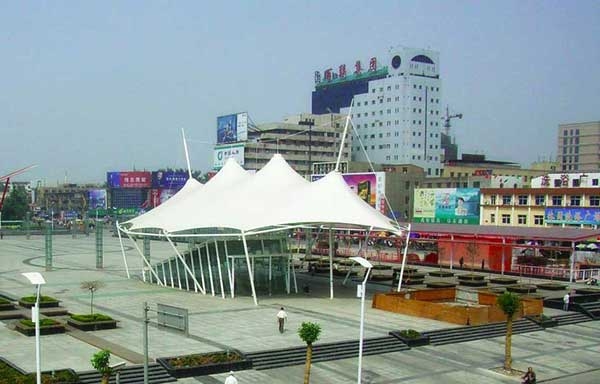 浙江国际影视中心网球场膜结构 浙江国际影视中心网球场膜结构